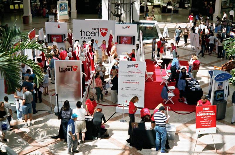 The Heart Truth Road Show toured five cities in 2004 and provided free risk factor screenings for heart disease and educational materials. (Photo courtesy of The Heart Truth)